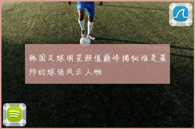 韩国足球明星颜值巅峰揭秘谁是最帅的球场风云人物
